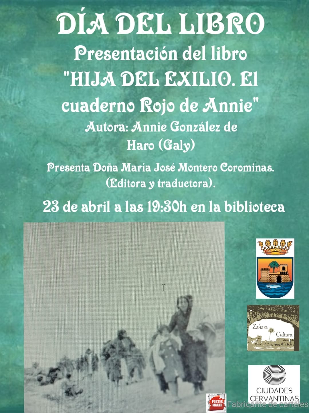Presentación del libro "HIJA DEL EXILIO. EL CUADERNO ROJO DE ANNIE"
