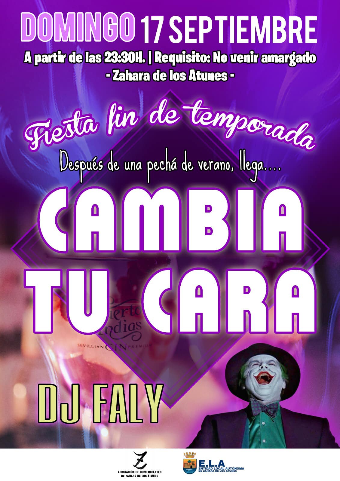 FIESTA FIN TEMPORADA "CAMBIA TU CARA"