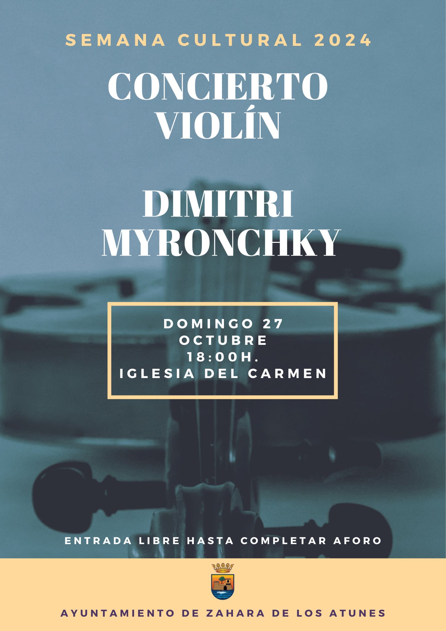 Tarde de violín con Dimitry Myronchyk (Semana cultural 2024) 