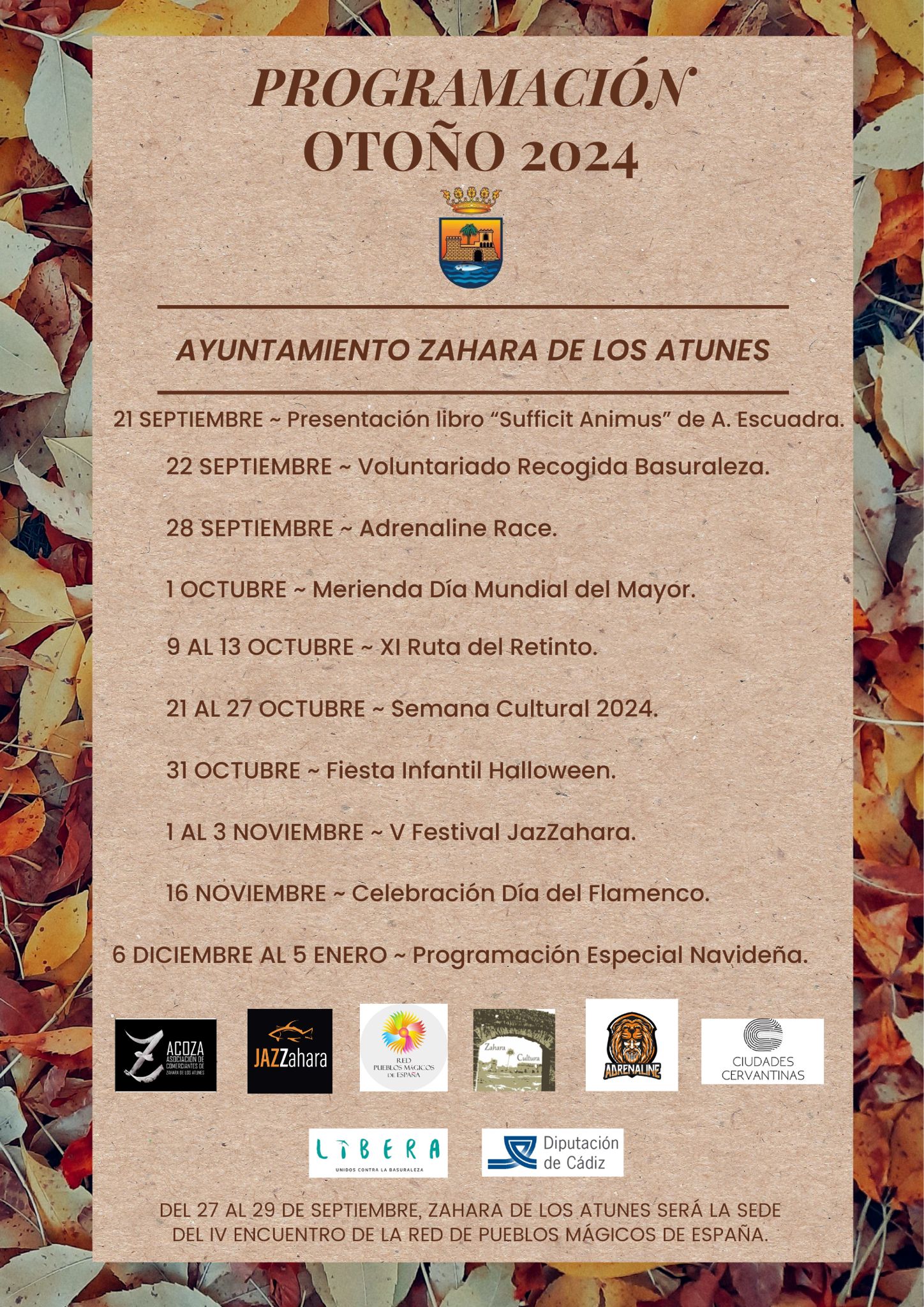 PROGRAMACIÓN OTOÑO EN ZAHARA