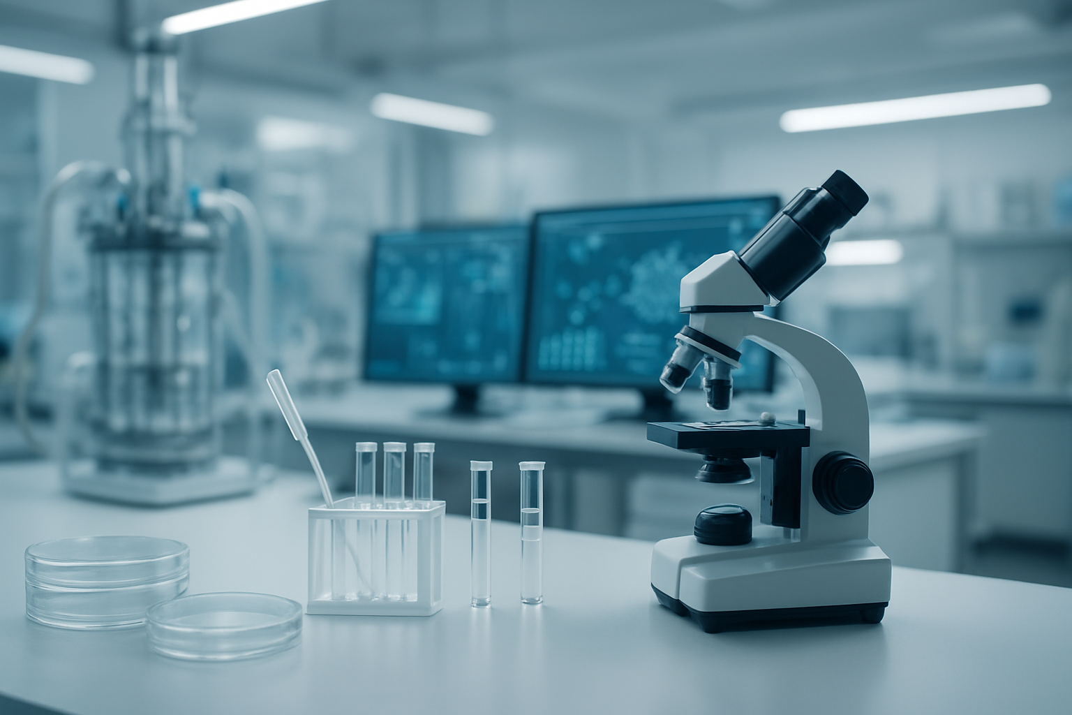 Anthropic, yapay zekâ ile ilaç çalışmalarını hızlandırmak için biyoloji laboratuvarı - AI ile oluşturulmuş görsel Anthropic, yapay zekâ ile ilaç çalışmalarını hızlandırmak için biyoloji laboratuvarı