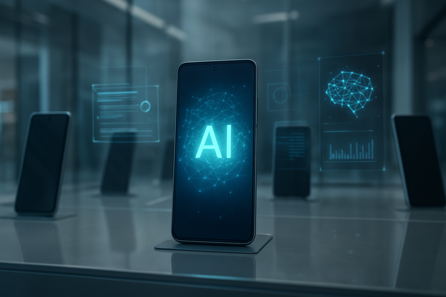 Çinli üreticiler AI telefon yarışını hızlandırıyor: ZTE’den yerleşik yapay - AI ile oluşturulmuş görsel Çinli üreticiler AI telefon yarışını hızlandırıyor: ZTE’den yerleşik yapay