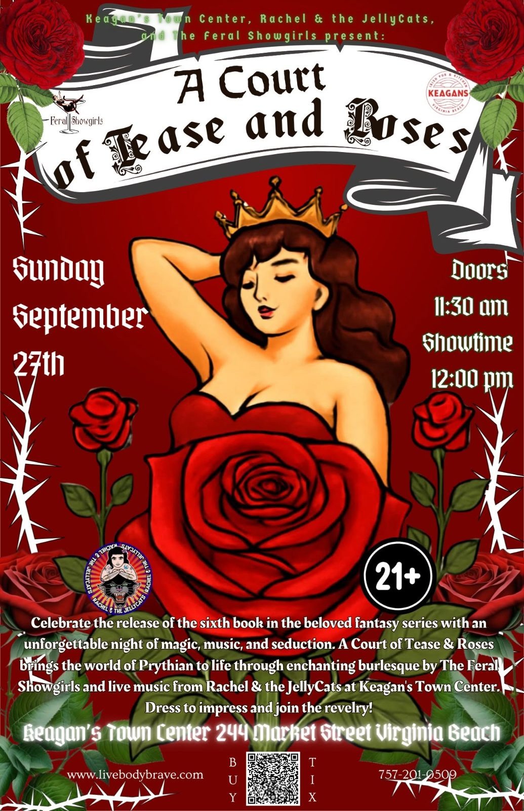 A Court of Tease & Roses: Live Music and Burlesque
