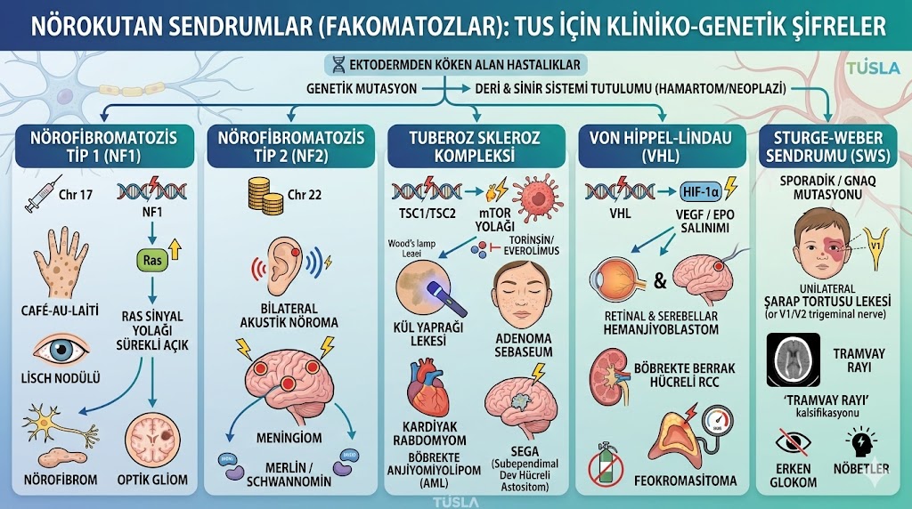 Nörokutan Sendromlar (Fakomatozlar): TUS'un Multidisipliner Gizli Hazinesi