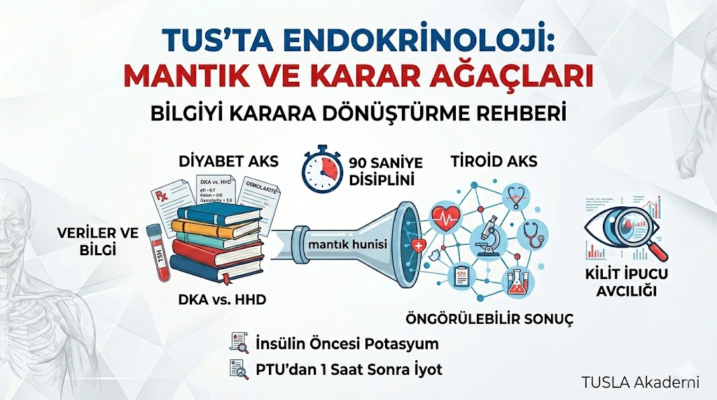 TUS Dahiliye Endokrinoloji: Diyabet, Tiroid ve Endokrin Acillerde Karar Mekanizmaları