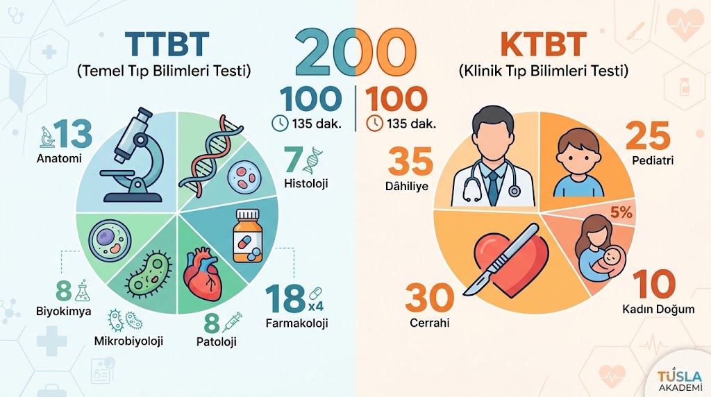 TUS'ta Hangi Dersten Kaç Soru Çıkıyor? Güncel Soru Dağılımı