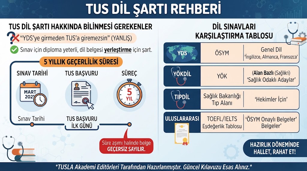 TUS İçin YDS mi YÖKDİL mi Gerekli? Dil Şartı Rehberi