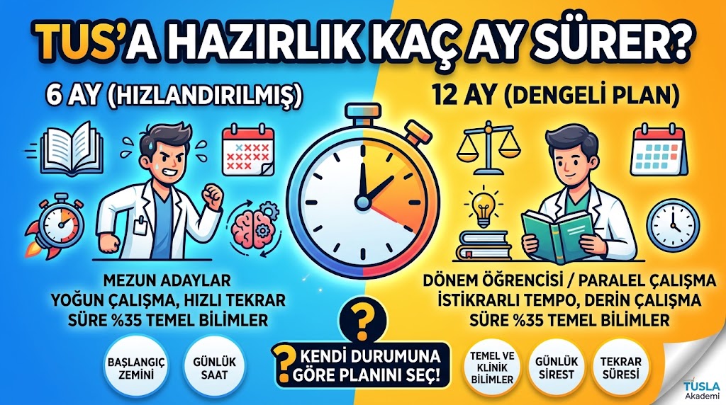 TUS'a Kaç Ay Çalışmak Gerekir? Gerçekçi Süre Planlaması