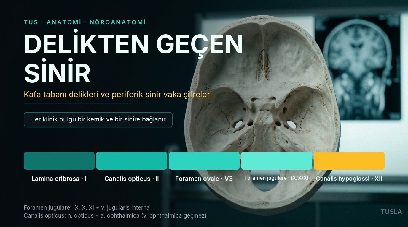 TUS Anatomi: Nöroanatomi ve Periferik Sinir Vaka Şifreleri