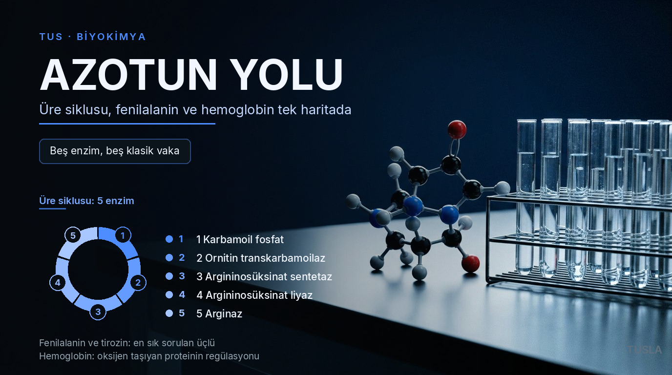 Protein ve Amino Asit Metabolizması: TUS Biyokimya Enzim Şifreleri ve Vaka Rehberi