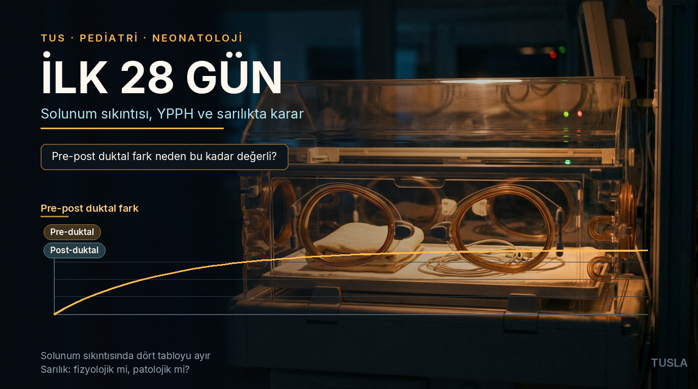 Neonatoloji: TUS Pediatri Yenidoğan Vaka Şifreleri, YPPH ve NEK Rehberi