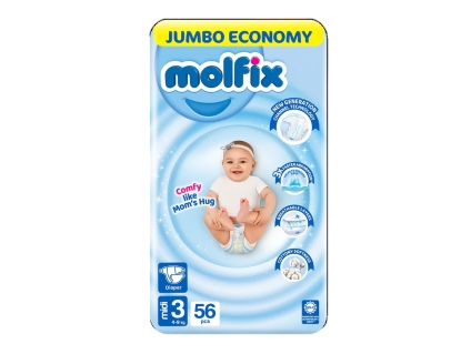 Molfix Size 3 Midi 4-9Kg Baby Diapers