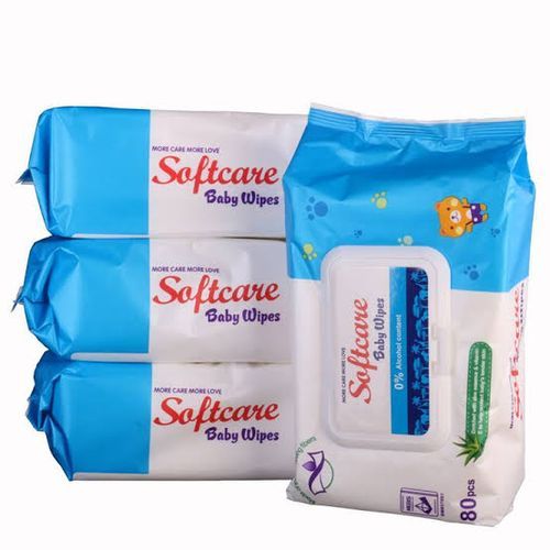 Softcare 0% Alcohol Water Wipes