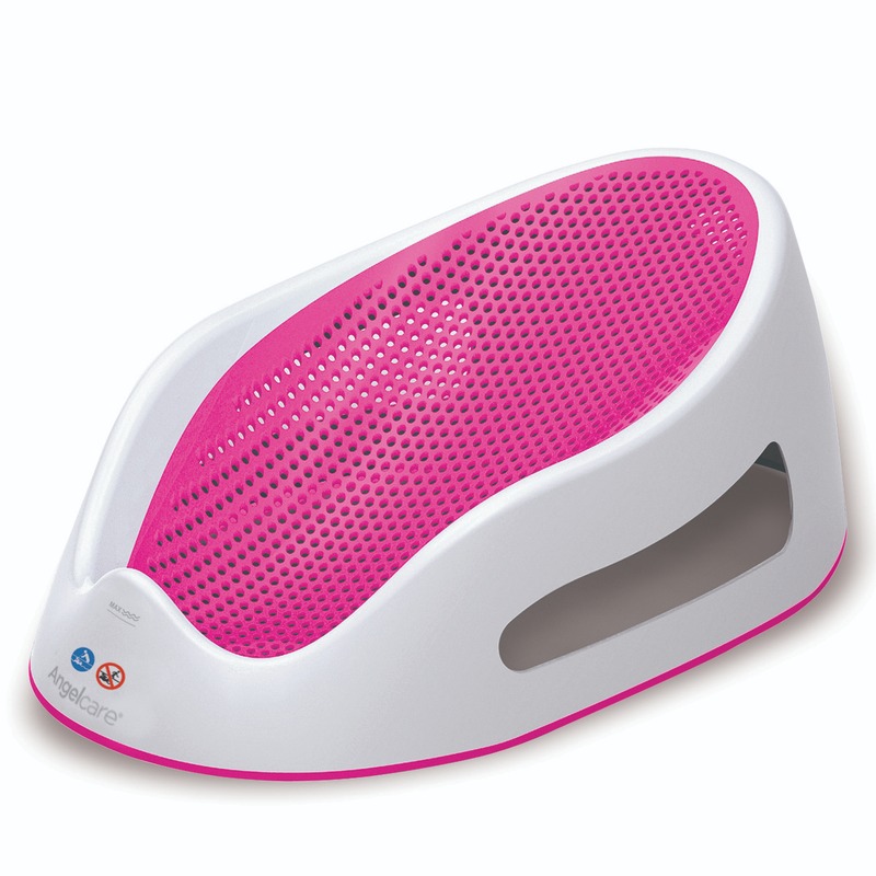 BabyBump Pink Soft Touch Bath Seat (Angelcare)