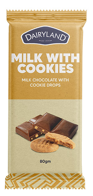 DAIRYLAND Milk with Cookies Chocolate Bar