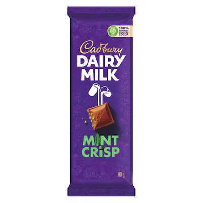 Cadbury Mint Crisp Chocolate Bar