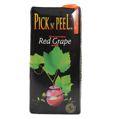 PICK 'N' PEEL Red Grape Fruit Drink Tetra