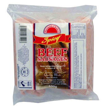 Farmer's Choice Spicy Beef Sausages