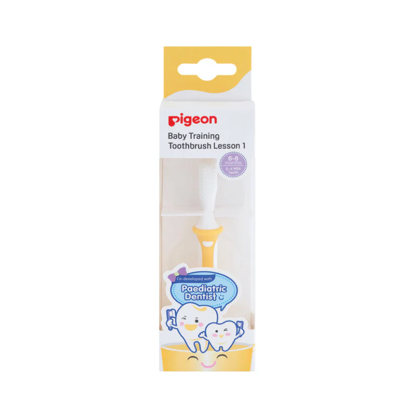 Pigeon Lesson 1 - 6 - 8 months Baby Training Toothbrush