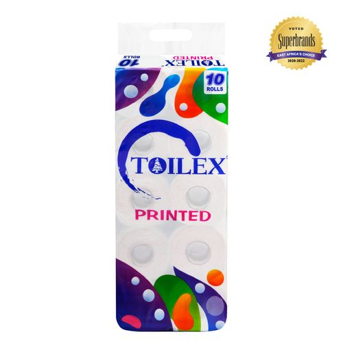 Toilex Printed Unwrapped Toilet Tissue Roll 
