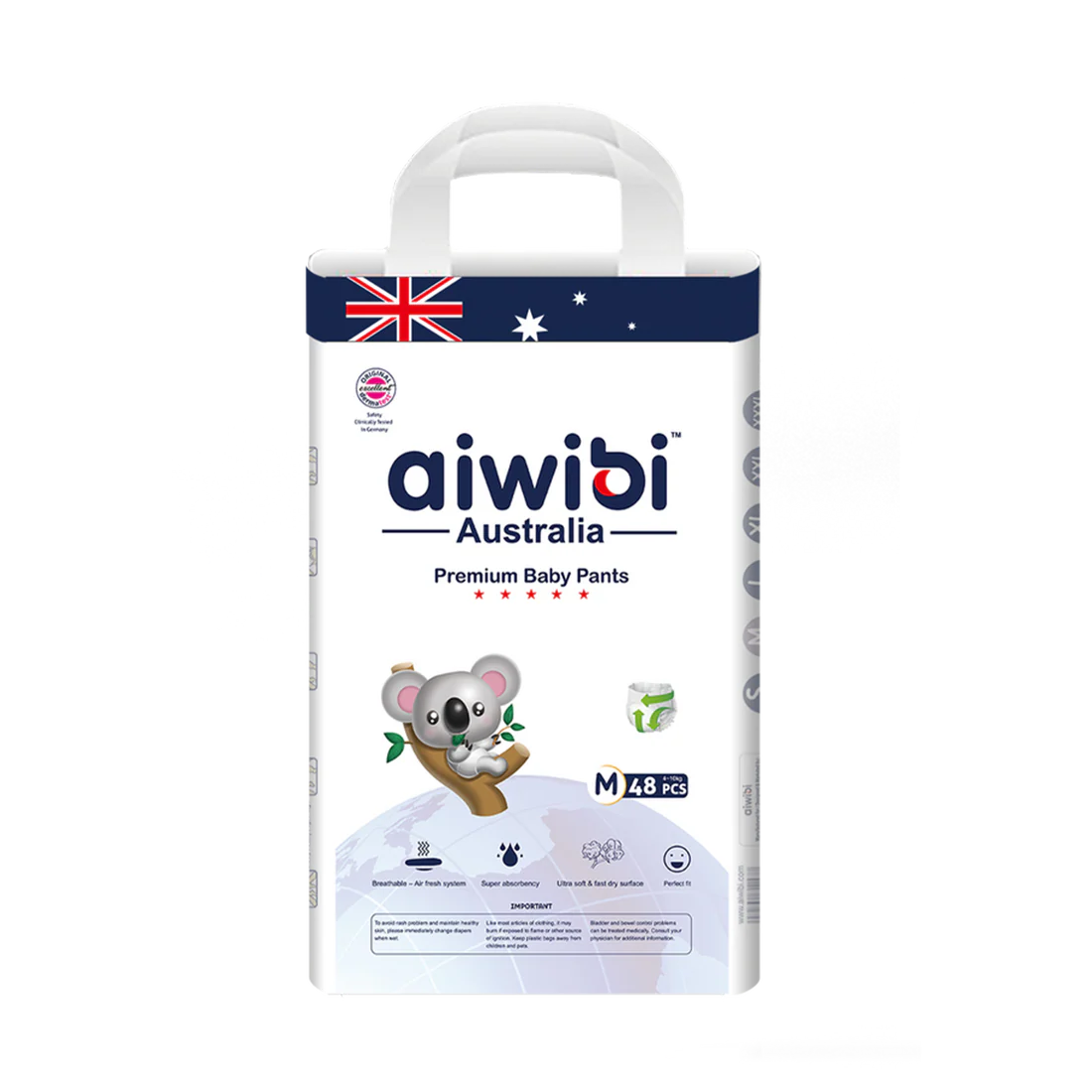 aiwibi Medium 4-10kgs Premium Pull-up Baby Pants