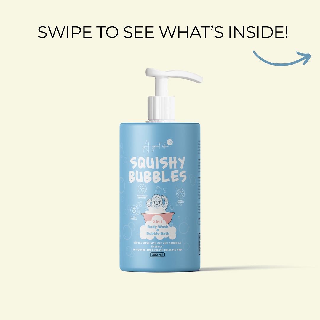 Squishy Bubbles 2 in 1 Body Wash & Bubble Bath