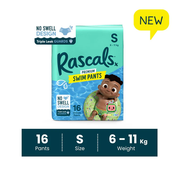 Rascals 6-11kgs Premium Cocomelon Swim Pants - Small 