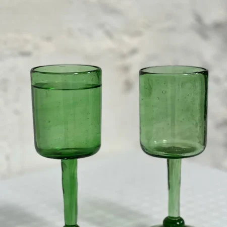 Green Wine Glass