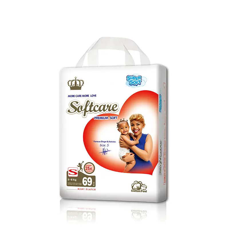 Softcare Premium Jumbo Small 3-6Kg Baby Diapers