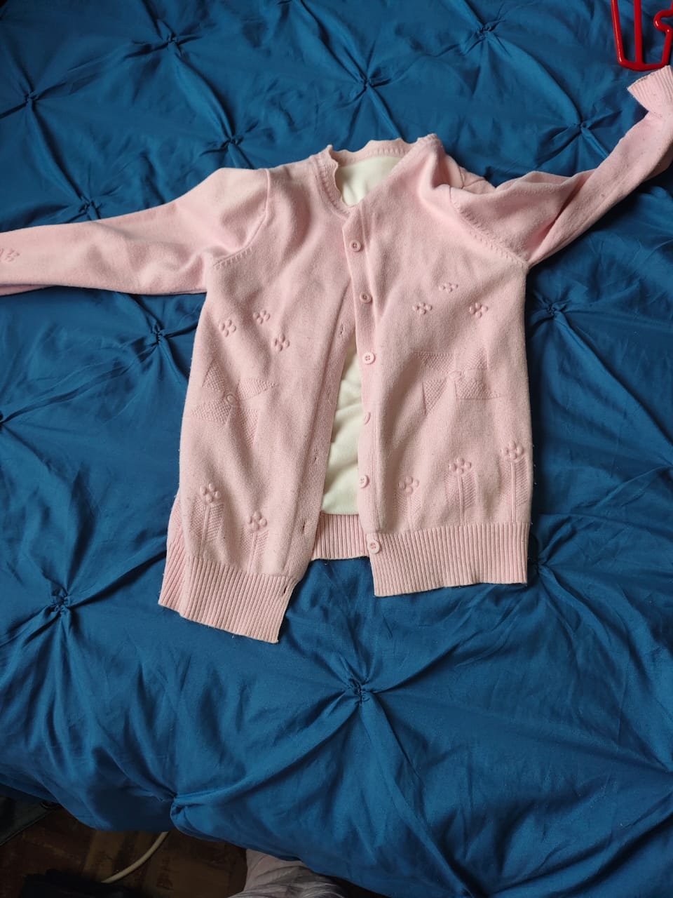 Preloved Sweet Blossom Cardigan (Pink) | Age 10-12