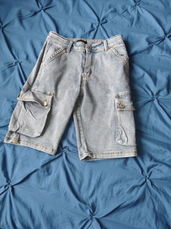 Preloved Denim Cargo Shorts | Age 10-12