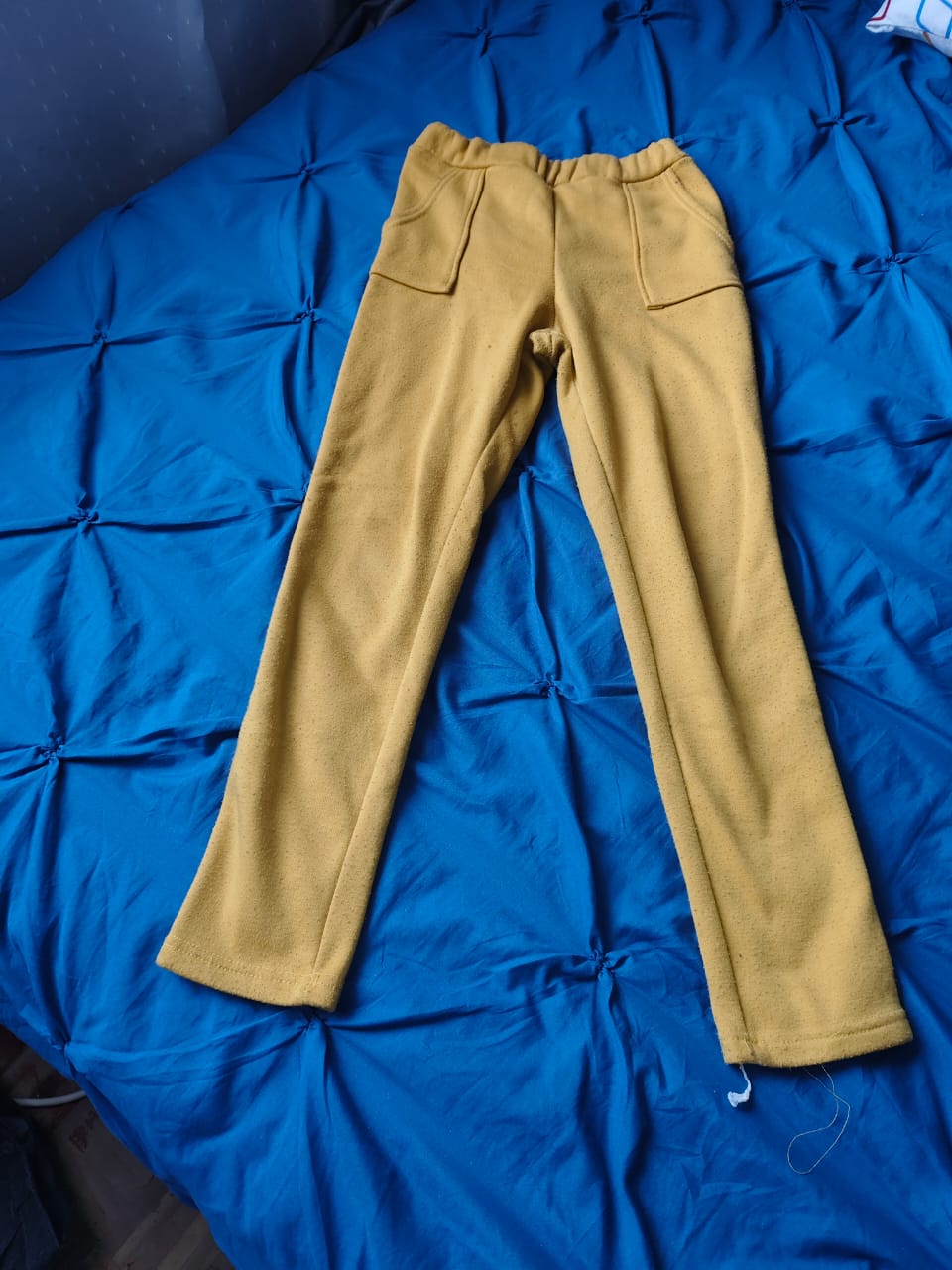 Preloved Cozy Mustard Lounge Trousers | Age 10-12