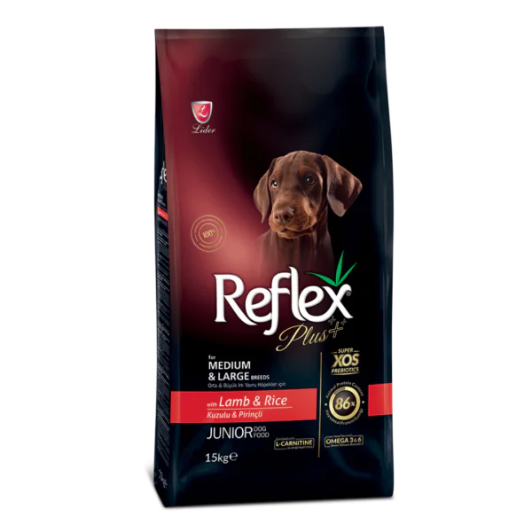 Reflex Plus Lamb & Rice Medium Large Breed Junior Dog Food