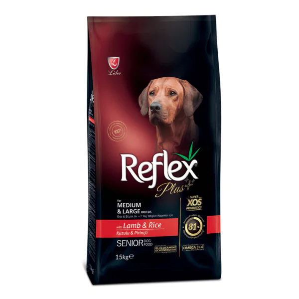 Reflex Plus Lamb & Rice Medium Large Breed Senior Dog Food