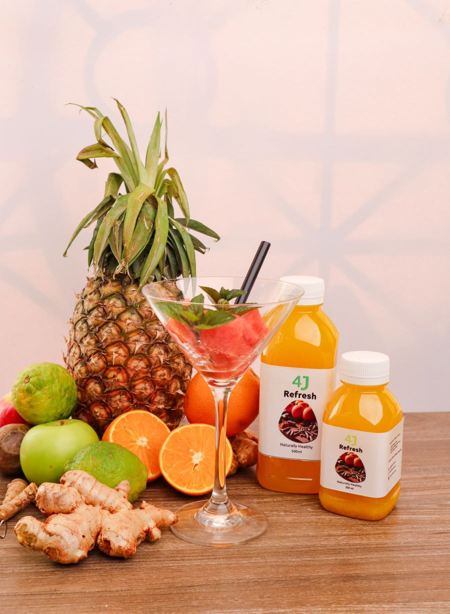 Organic Orange, Ginger, Turmeric & Ashwagandha 4J Functional Juice