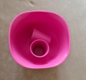Preloved Popcorn Holder with Matching Cups