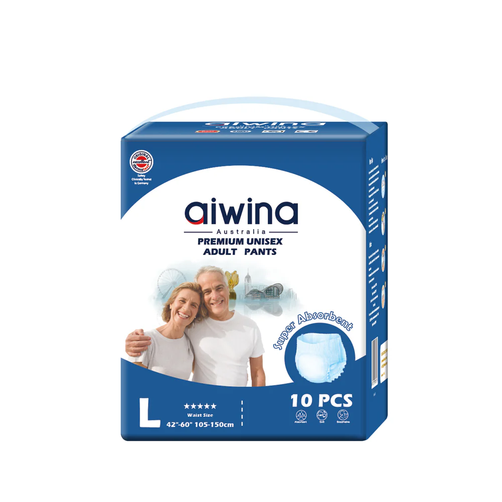 aiwina Large (Waist Size 42" - 60") Premium Unisex Adult Pants