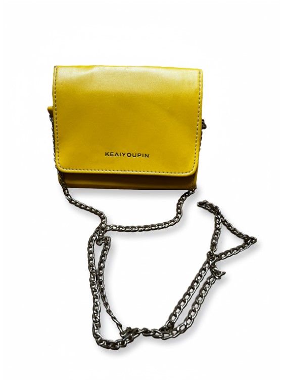 Adero Vintage Yellow Strap Bag