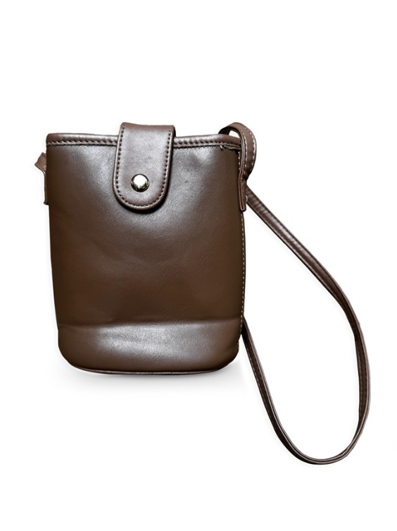 Adero Vintage Simple Brown Sling Bag