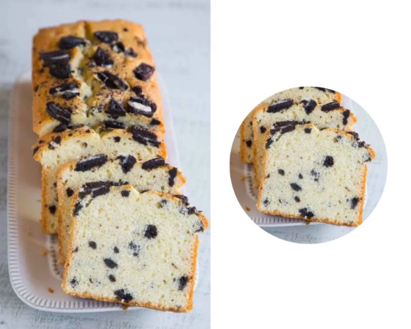 Oreo Vanilla Loaf Cake