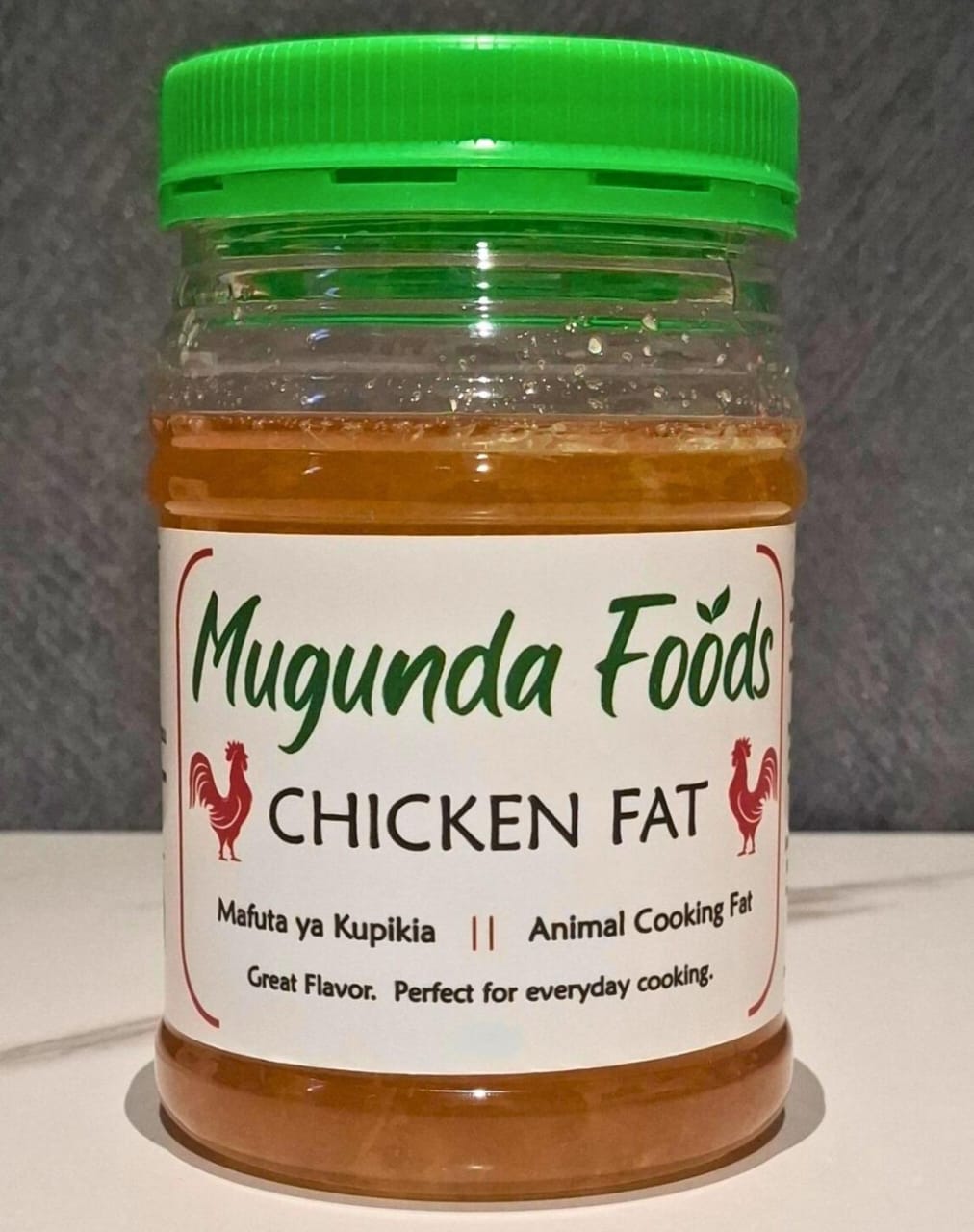 Mugunda Foods Chicken Fat (Plastic - Medium Jar) Natural Animal Cooking Fat