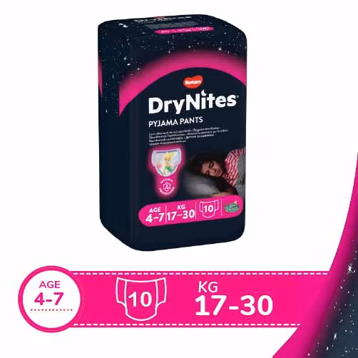 Huggies Girl 4-7yrs Drynites Pyjama Pants