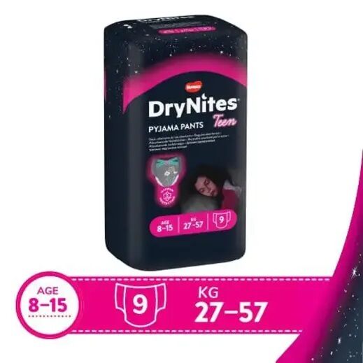 Huggies Girl 8-13yrs Teen Drynites Pyjama Pants
