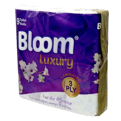 Bloom 3 Ply Luxury Toilet Tissue Roll