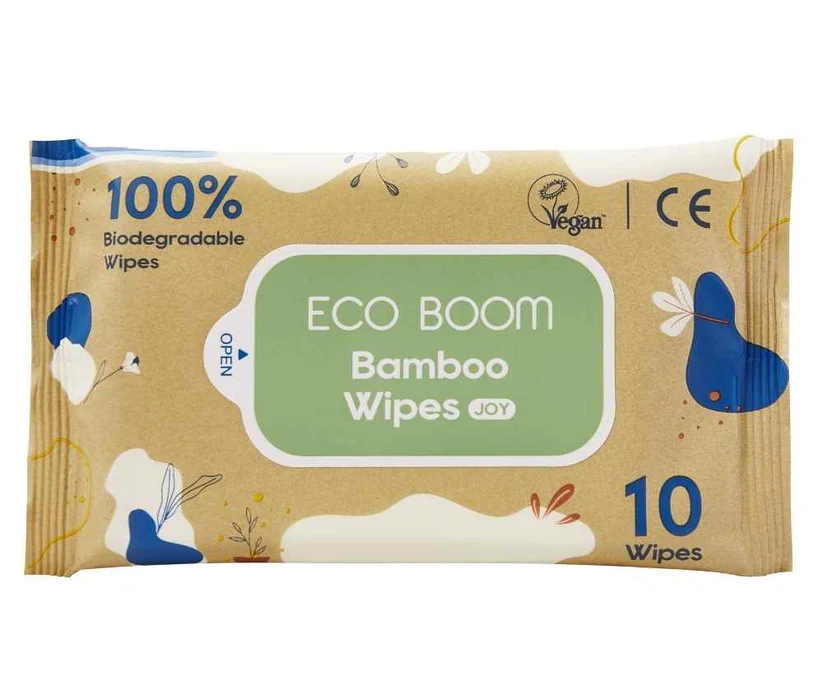 ECO BOOM Bamboo Biodegradable Wipes