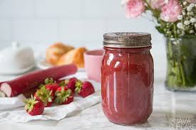 Organic Rhubarb + Strawberry Jam