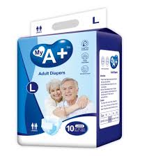 A+ Adult Diapers Large (Blue)