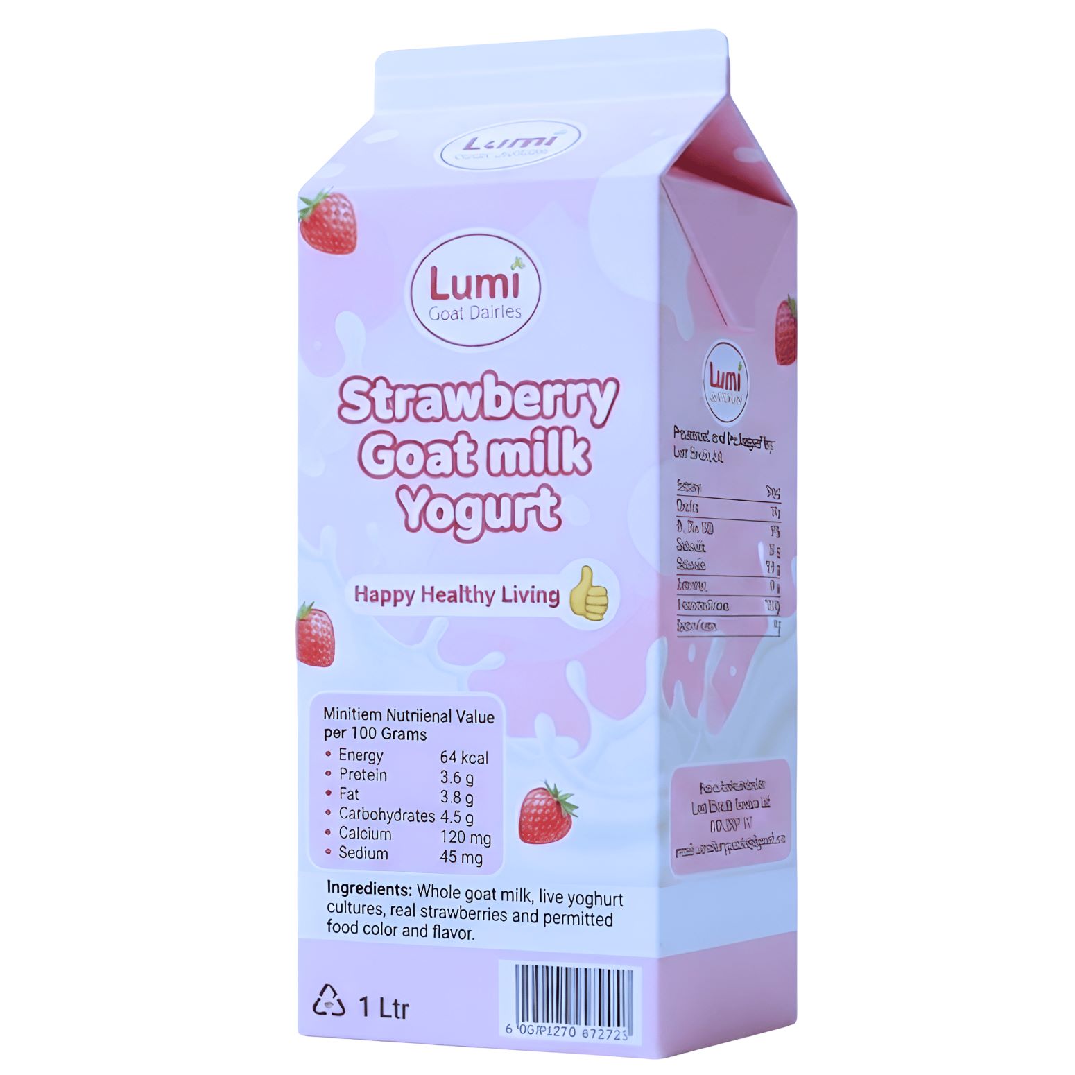 Strawberry Goat Milk Yoghurt