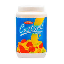Clovers Custard Powder Plain Jar