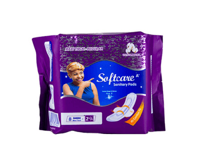 Softcare Sanitary Pad (Purple)